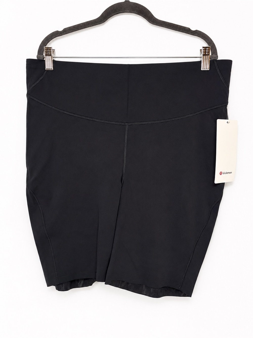 NWT Lululemon Base Pace HR 8” Bike Shorts Black Size 18 Fast & Free Running